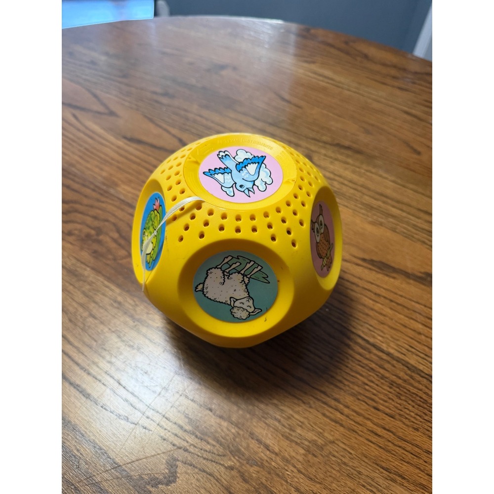 Vintage Texas Instruments Touch & Tell Animal Sound Ball Yellow Electronic Toy